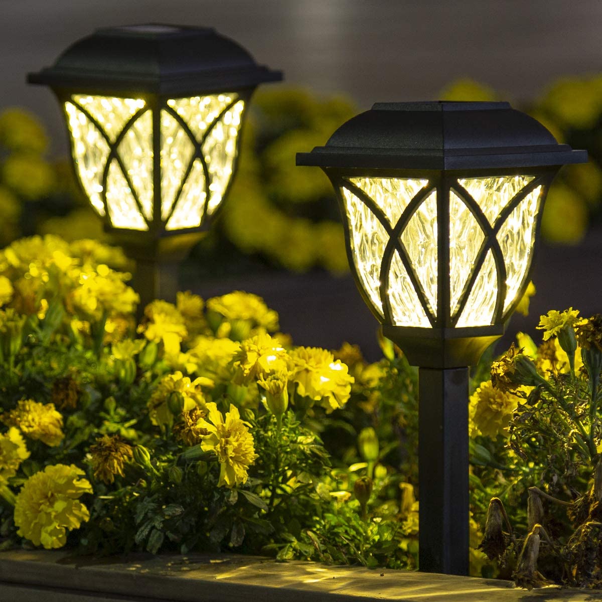 Solarne Baštenske lampe sa senzorom 6 kom